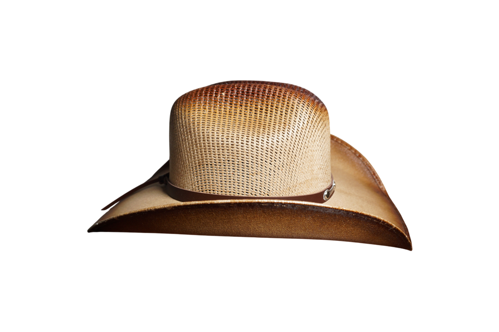 Ventilated Straw Cowboy Hat - Toasted Natural Tan