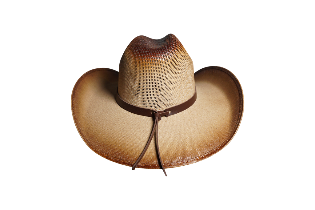 Ventilated Straw Cowboy Hat - Toasted Natural Tan